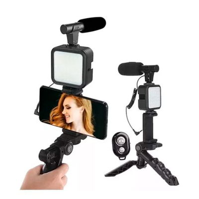 TRÍPODE MULTIFUNCION C/LUZ LED Y MICROFONO AY-49/51007