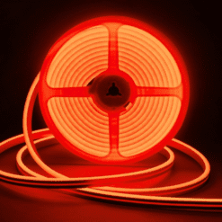 TIRA LED NEON 12V CON FUENTE (5 mts) NARANJA