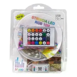 TIRA LED RGB CON USB Y BLUETOOTH RLS10M (10 mts)