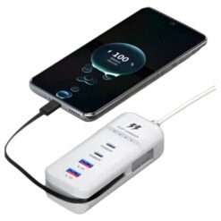 ZAPATILLA RACK CHARGER 66W 2 USB + 1 TIPO C 5.1A