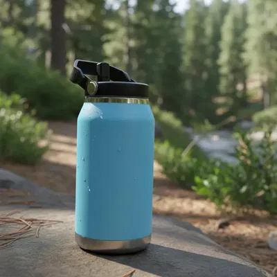 BOTELLA TERMICA CON MANIJA Y PICO RETRACTIL 1200ML