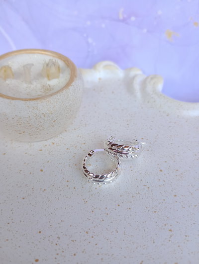 Argollas Lía en Blanco