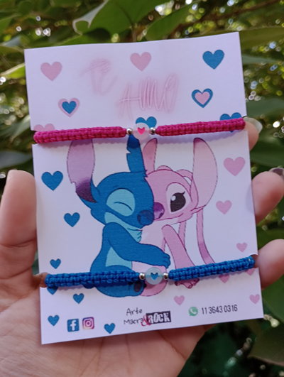 Pulseras Stitch & Ángel 