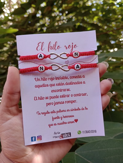 Pulseras Hilo Rojo personalizadas 