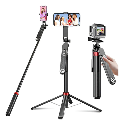 Tripode Selfie Stick Gopro Celular 360 Bluetooth 1.8m