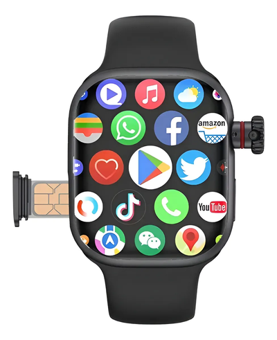 Smartwatch M3-b29 - Autonomo - Chip/sim - Con Camara Android Negro Oceano Negro Negro