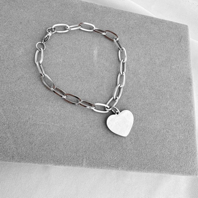 Pulsera Corazón con Grabado