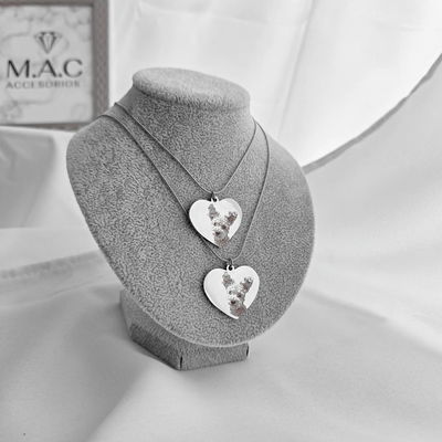 Collar con Foto Grabada Corazón