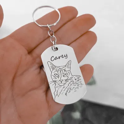 Llavero grabado clasico