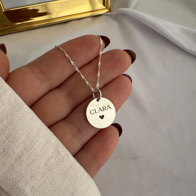 Collar de Plata 925 Grabado 1,6 cm