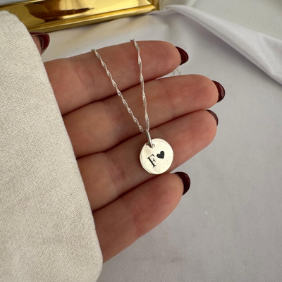 Collar de Plata 925 Grabado Mini 1,2 cm