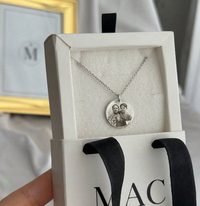 Collar con Foto Grabada para papá