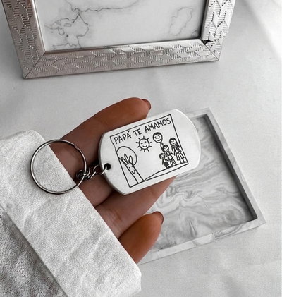 Llavero grabado para papá