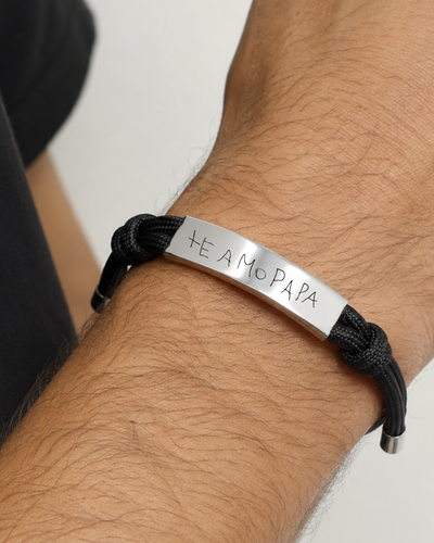 Pulsera navy Grabada para papá