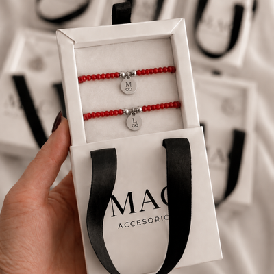 Pulsera Hilo Rojo Personalizada | Inicial + Símbolo