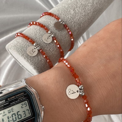 Pulsera Hilo Rojo Personalizada | Inicial + Símbolo