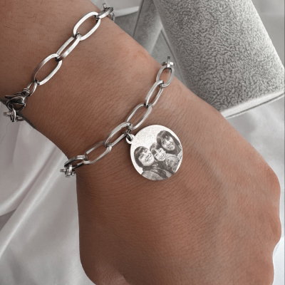 Pulsera con Foto Grabada para mamá
