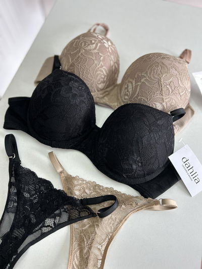 Conjunto encaje y algodon