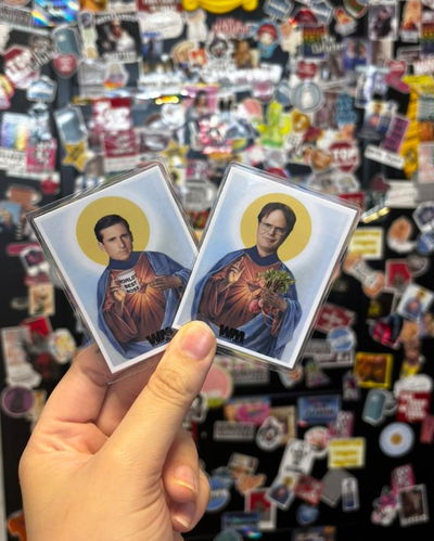 ESTAMPITA PLASTIFICADA: THE OFFICE X2
