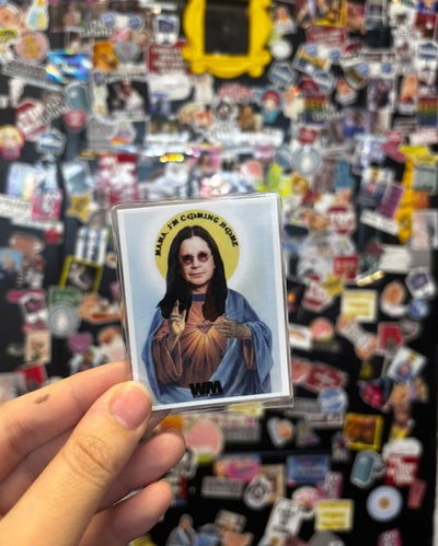 ESTAMPITA PLASTIFICADA: OZZY OSBOURNE