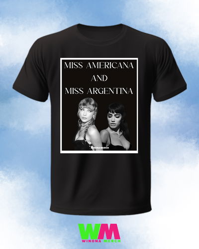 REMERA LALI + TAYLOR: MISS AMERICANA & MISS ARGENTINA