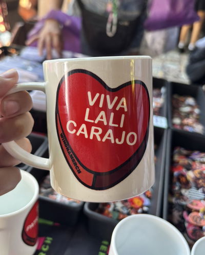 TAZA CANDY HEART: VIVA LALI CARAJO 