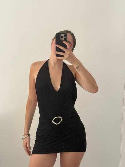 Vestido Delfi c/ Tul y Hebilla 