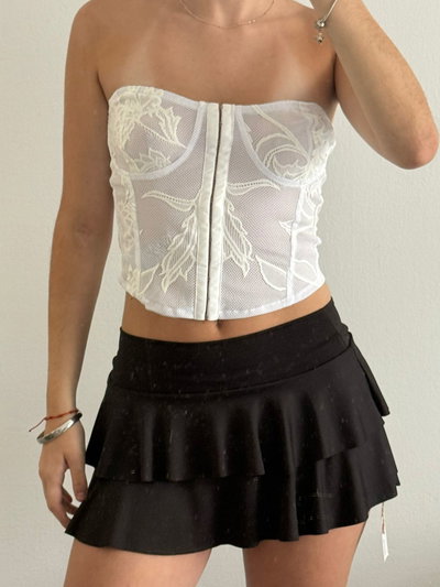 Corset de Encaje Bordado 