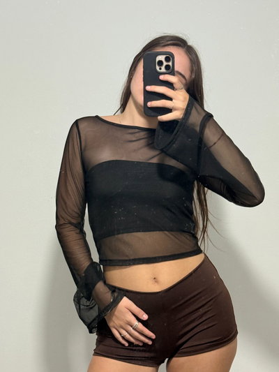 Top de Tul Manga Murciélago M/L