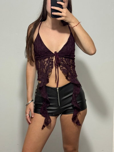 Top de Encaje c/Tiras