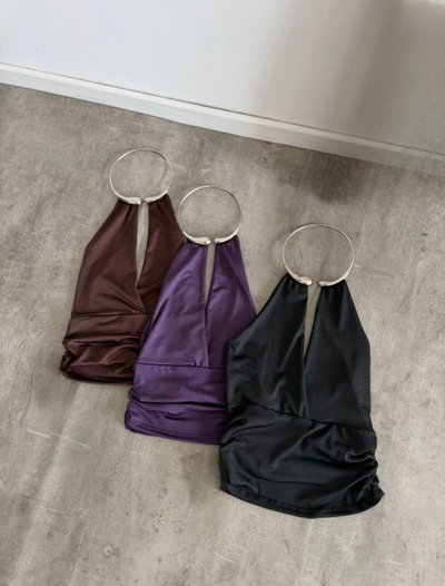 Top Micro Collar Frunce 