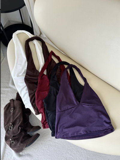 Top Micro Halter Escotado