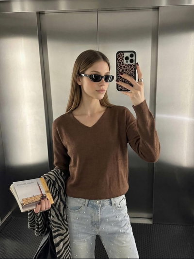 Sweater Gio en V de Bremer 