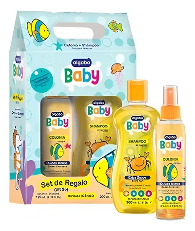 Kit Para Bebés Algabo Colonia + Shampoo Ideal Regalo