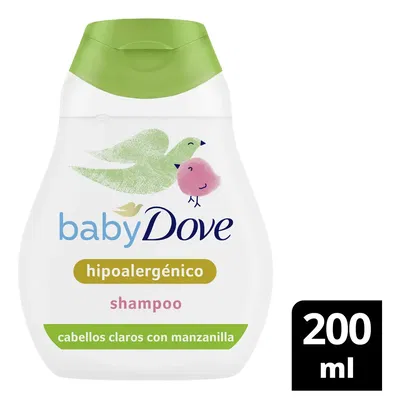 Shampoo Cabello Claro Baby Dove Humectación Enriquecida Ph Neutro 200 Ml