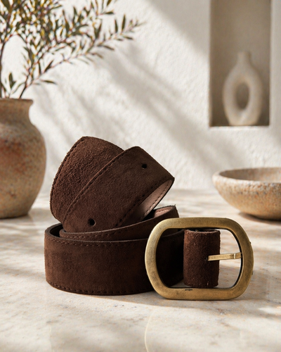 Cinturón gamuzado 