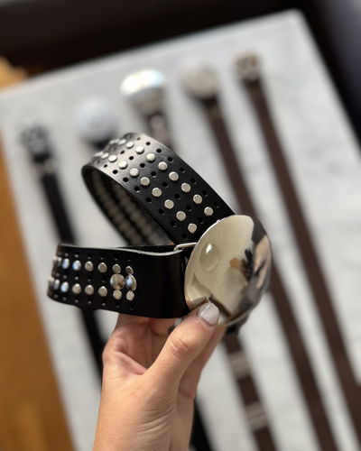 Cinturón rock negro