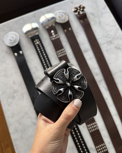 Cinturón orquídea negro