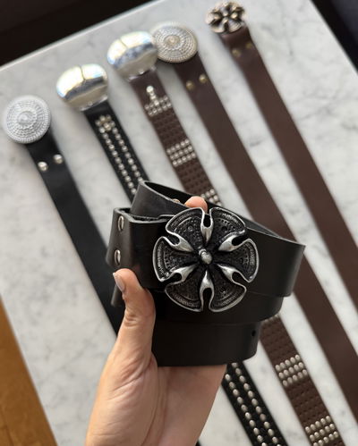 Cinturón orquídea negro