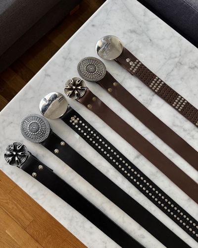 Cinturón galope chocolate