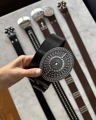 Cinturon galope negro