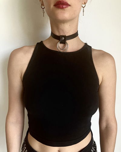 Choker doble argolla 