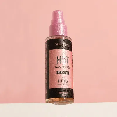 Body Splash con Feromonas - Hot Inevitable So Excited con glitter - 60ml