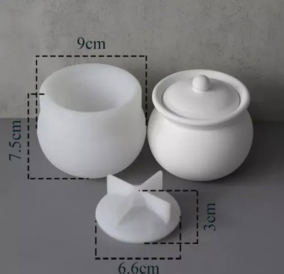 MOLDE RECIPIENTE CON TAPA