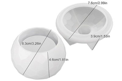 MOLDE RECIPIENTE CON TAPA 