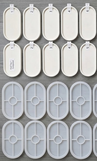 COMBO 10 MOLDES BANDEJAS OVALADAS GRANDES 