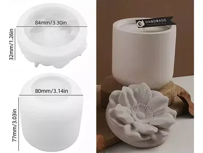 MOLDE RECIPIENTE TAPA DE FLOR 