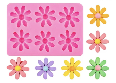 MOLDE 6 FLORES