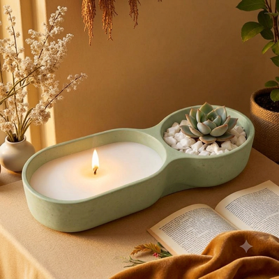 MOLDE DOBLE PORTA VELA 