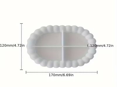  BANDEJA OVALADA CON BURBUJAS 